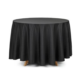 Stofdug, rund, sort, 230 cm