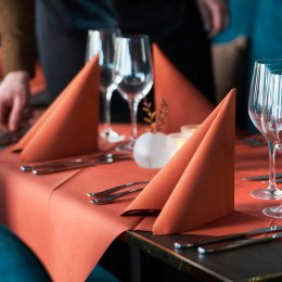 Duni Dunisoft Servietter, Terracotta/Earth terra, 60 stk. 40x40