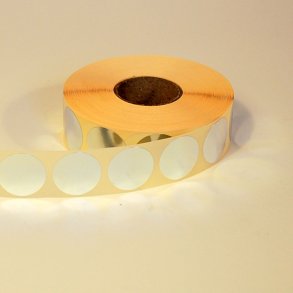 Stickers/oblater, Slv cirkler, 15 stk.