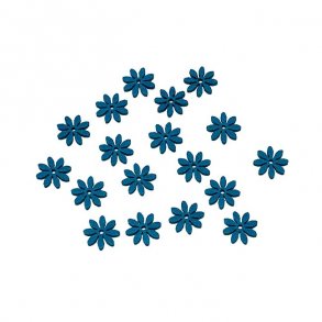 Filt blomster petroleum, lille str., 18 stk.