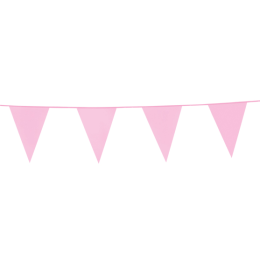 Flagbanner/guirlande, Lyserd, 10 meter