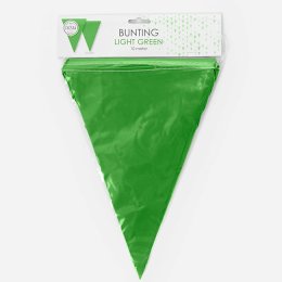 Flagbanner/guirlande, Lime/grsgrn, 10 meter