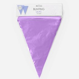 Flagbanner/guirlande, Lyslilla, 10 meter