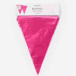 Flagbanner/guirlande, Pink 10 meter
