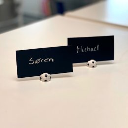 Bordkort, Fodbold, holder til bordkort, 12 stk.