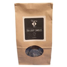 Mrkegr fyrfadslys, 12 stk.