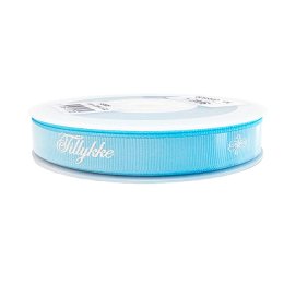 Bnd, Tillykke, Lysebl, grosgrain, 13mm x 20 meter 