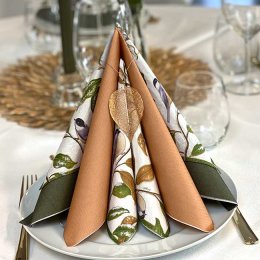 Blad i metal, guld, 1 stk.