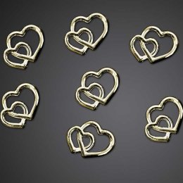 Bordpynt, guldhjerter duo, 20 stk.