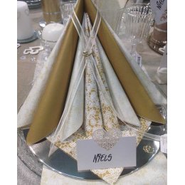 Bordpynt, guldhjerter duo, 20 stk.