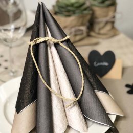 Marimekko Servietter - Sand embossed, frokoststr. 16 stk.