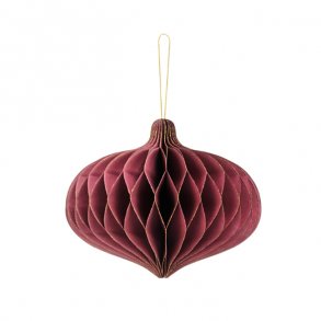 Pom pom/honeycomb, Julekugle, 16x15 cm, 1 stk.