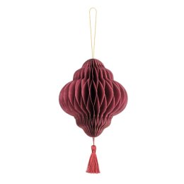 Pom pom/honeycomb, Julelanterne, 12x15 cm, 1 stk.