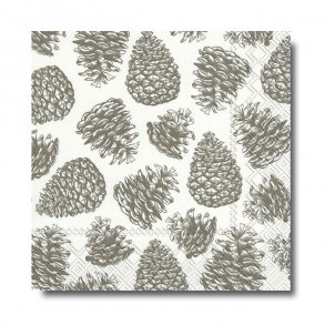 Ihr servietter, Kogler, lys, frokoststr. 20 stk.