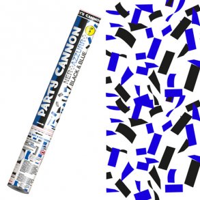 Konfettirr, bl og sort, 40 cm, 1 stk.