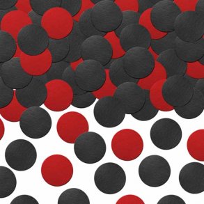 Konfetti - Mariehne sort/rd dots