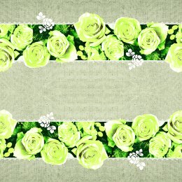 Bordlber, Lovely rose, Grn, tekstil, 24 meter