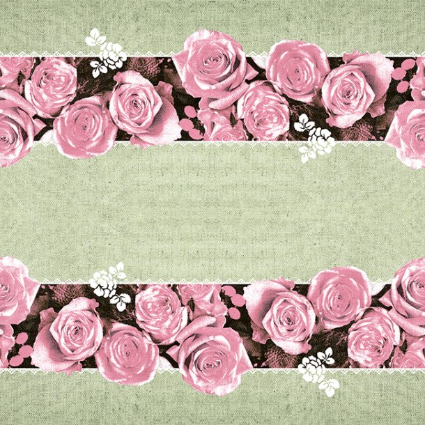 Bordlber, Lovely rose, Rosa, tekstil, 24 meter
