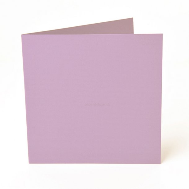 Dobbeltkort, 15,7x15,7 cm, Lyslilla