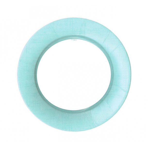Paptallerkner fra Caspari, Forret/dessert rund - Mint, 8 stk.