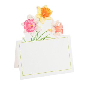 Bordkort fra Caspari, Pskeliljer i farver, 8 stk.