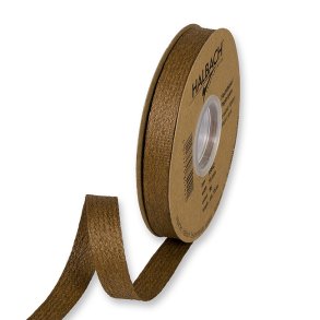 Bnd, flettet papirbnd, brun, 15 meter.