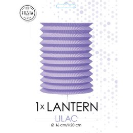 Papirlanterne cylinder, lyslilla 16