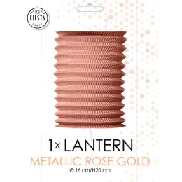 Papirlanterne cylinder, rosegold 16
