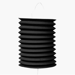 Papirlanterne cylinder, sort 16