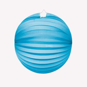Papirlanterne rund, lysebl 25