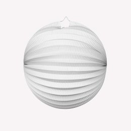 Papirlanterne rund, hvid 25