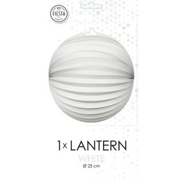 Papirlanterne rund, hvid 25