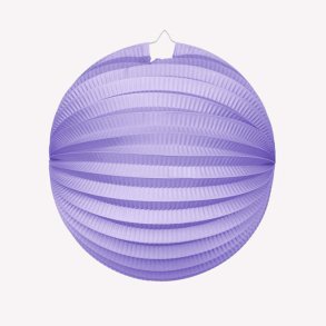 Papirlanterne rund, lyslilla 25