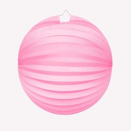Papirlanterne rund, baby lyserd 25