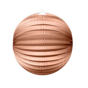 Papirlanterne rund, rosegold 25