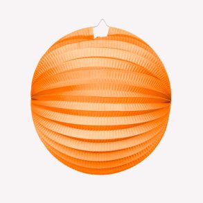 Papirlanterne rund, orange 25