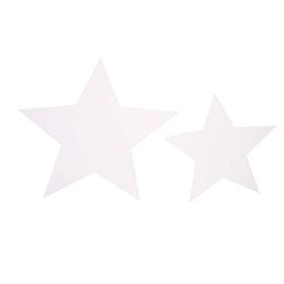 Papirstjerner 2 str., hvide, 40 stk.