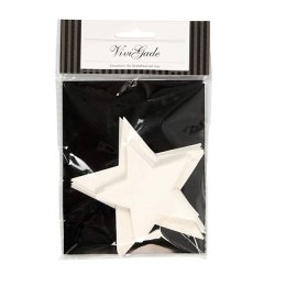 Papirstjerner 2 str., hvide, 40 stk.