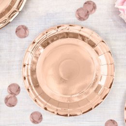 Paptallerkner, Shiny kobber, frokoststr. 6 stk.