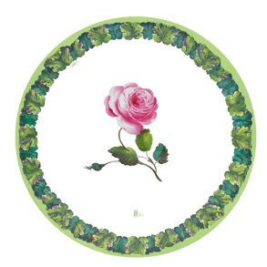 Paptallerkner fra Caspari, Middag - Pink rose, 8 stk.