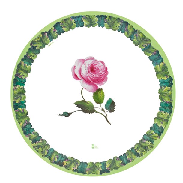 Paptallerkner fra Caspari, Middag - Pink rose, 8 stk.