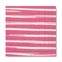 Ihr servietter, Pink striber, frokoststr. 20 stk.