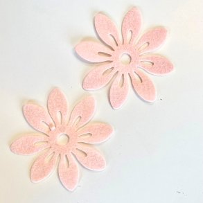 Bloklys bordskner, Pudder/lyserde, 6 stk