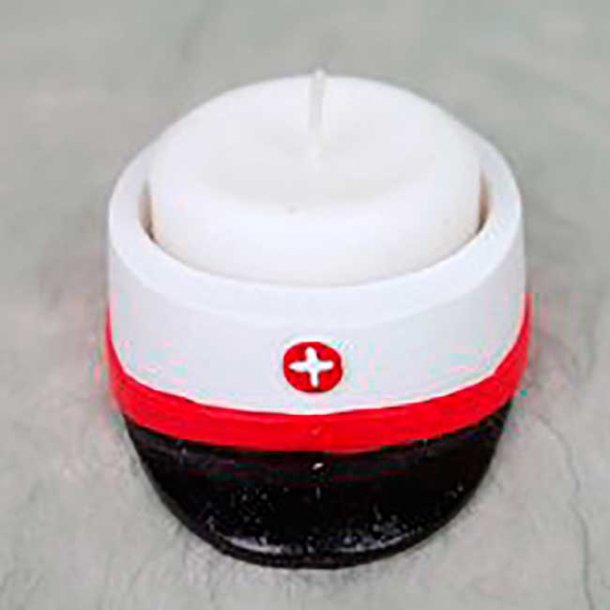 Fyrfadslysestage, Studenterhue Rd, 1 stk.