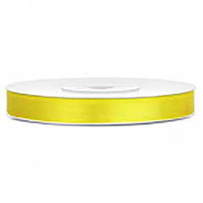 Satinbnd, Gul, 25 meter