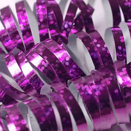 Serpentiner, holographic, pink, 1 rulle