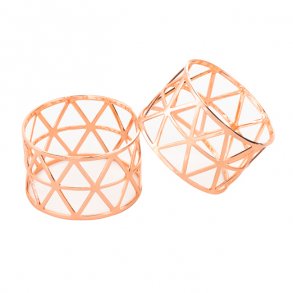 Servietring, Rosegold, 2 stk.