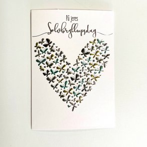 Slvbryllup telegram, 1 stk.