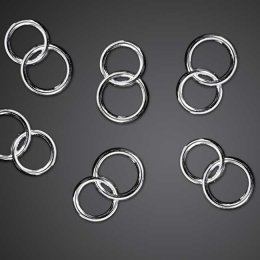 Bordpynt, slvringe, 25 stk.