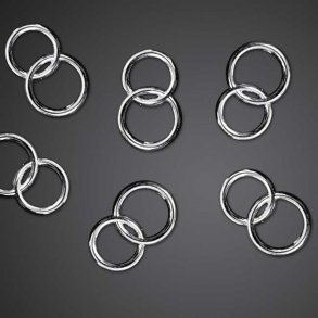 Bordpynt, slvringe, 25 stk.